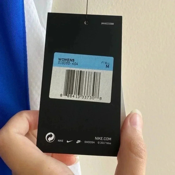 Nike Dri-Fit Blue and White Alabama Crimson Tide Polo Shirt, Women’s Medium - Picture 7 of 15